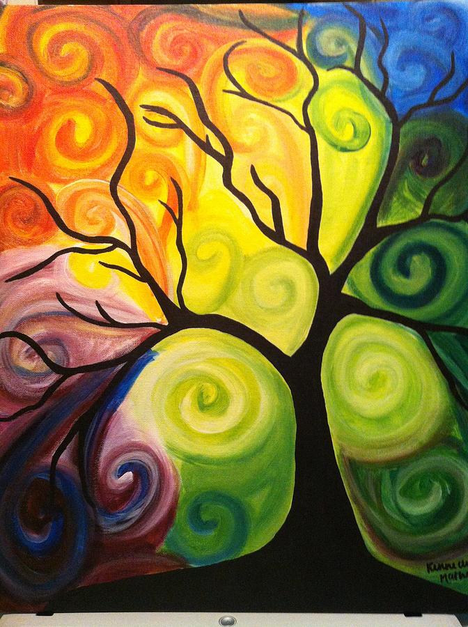 Whimsical Tree Painting by Kennedy Matherne