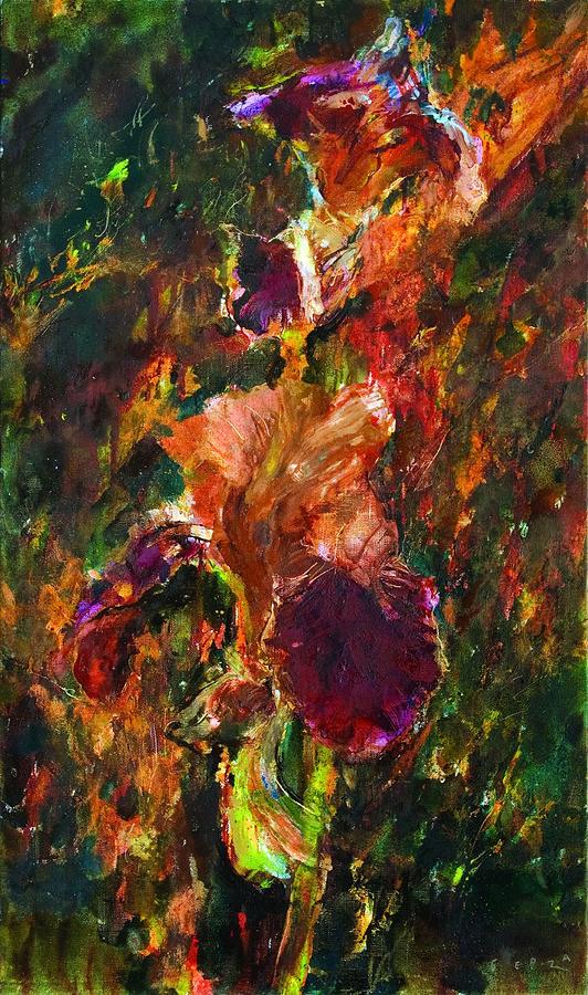 Iris Painting - Whirlpool by Petro Bevza