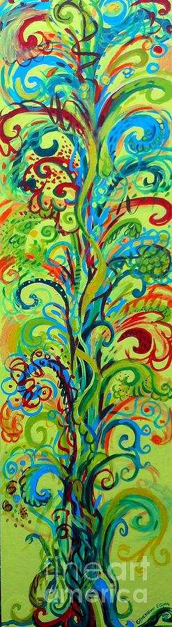 Whirlygig Tree Painting by Genevieve Esson