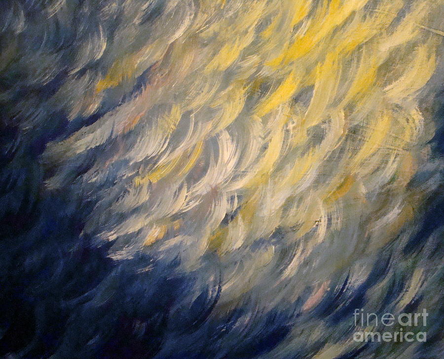 Whispered Wishes on a Starry Night Painting by Leea Baltes