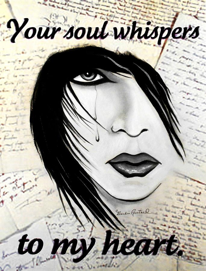 Soul Painting - Whispering Soul by Barbie Guitard 