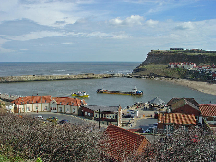 Whitby Lower Harbour Photograph by Rod Johnson