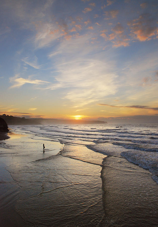 Whitby Sunset Photograph by Stephen Wakefield