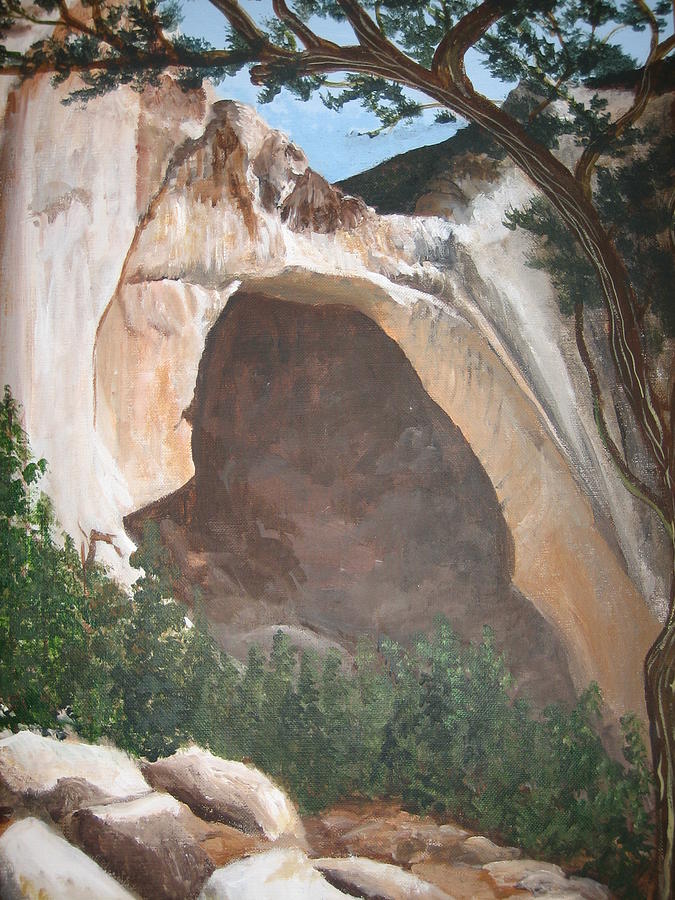 White Arch Painting by Barbara Prestridge