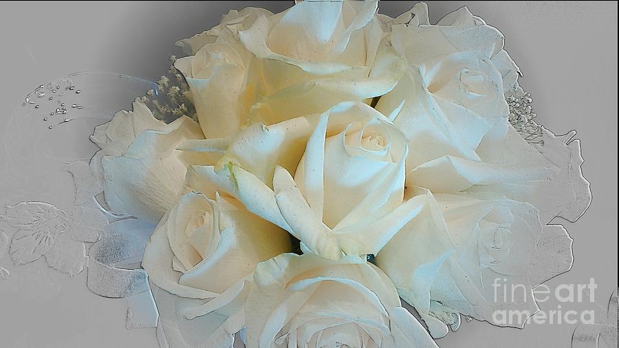 White Bouquet Photograph by Michelle Frizzell-Thompson