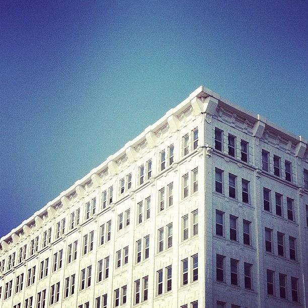 Buffalo Photograph - #white #brick #building #downtown by Jenna Luehrsen