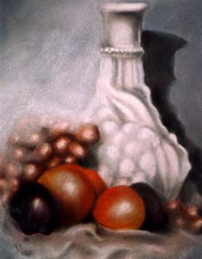 White Carafe Painting by Jordana Sands