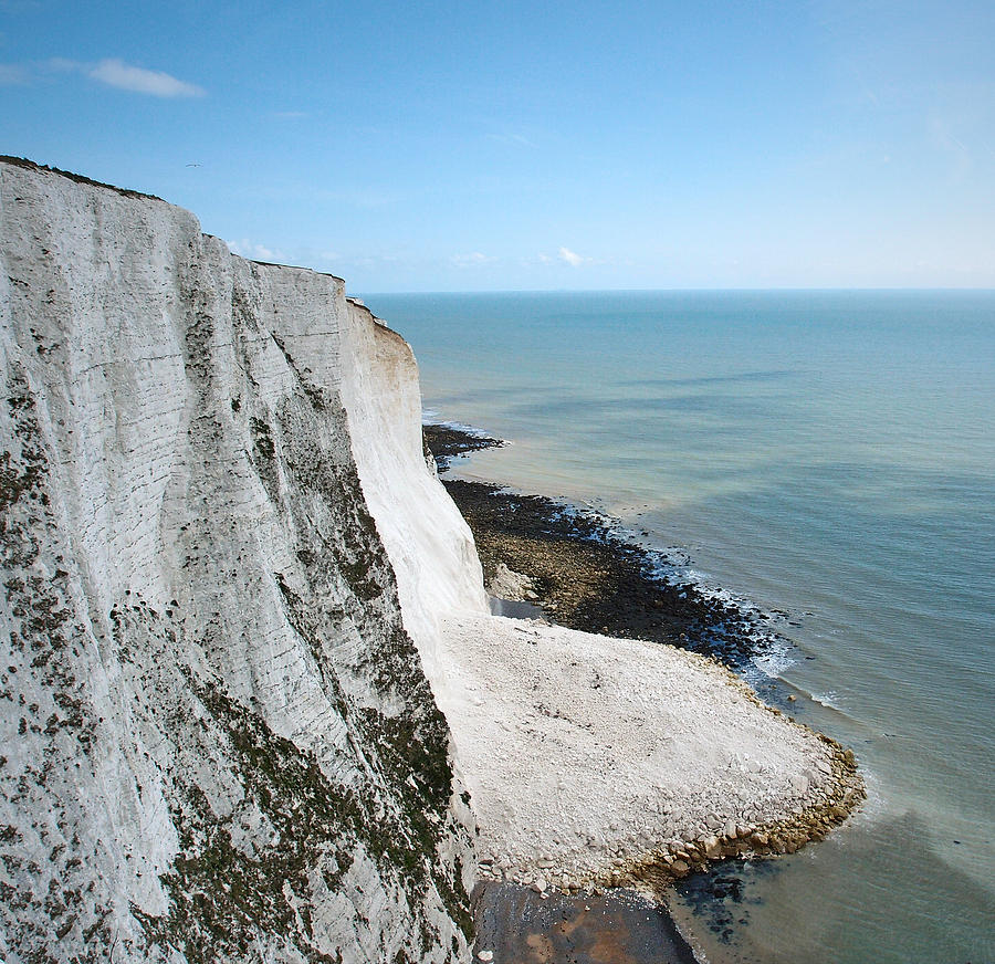 White Chalk Cliffs Photograph by Kevin Button