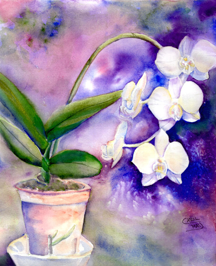 White Flight Painting by Art by Carol May