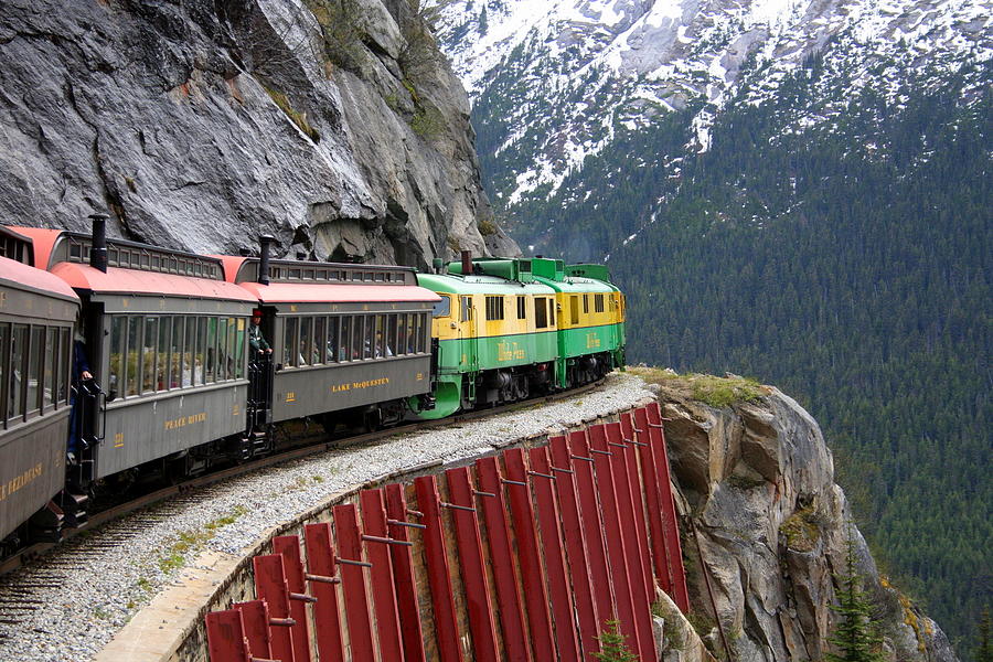 Transportation Photograph - White Pass Train Ride by Laurel Talabere