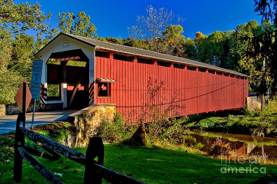 White Rock Forge Covered Bridge Photograph by Nick Zelinsky Jr