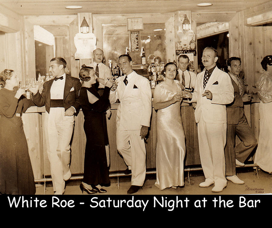Ny Photograph - White Roe Lake Hotel-Livingston Manor-Saturday night at the bar by Ericamaxine Price