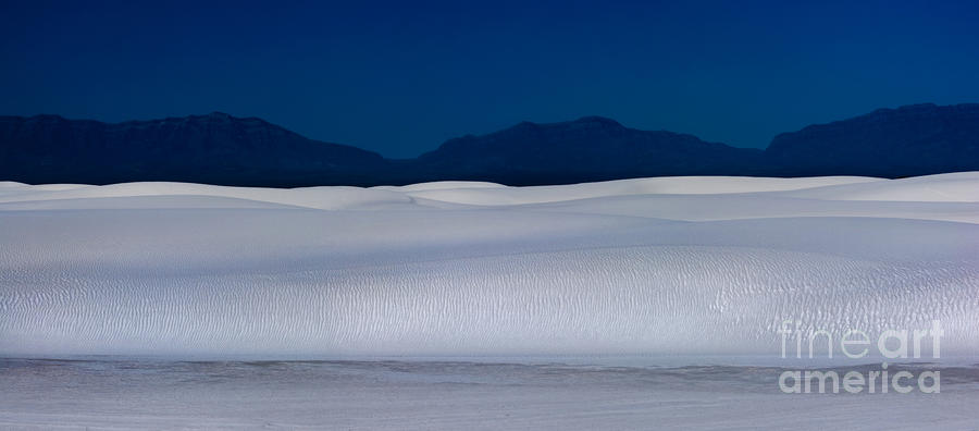 White Sands Dune at Night Photograph by Matt Tilghman