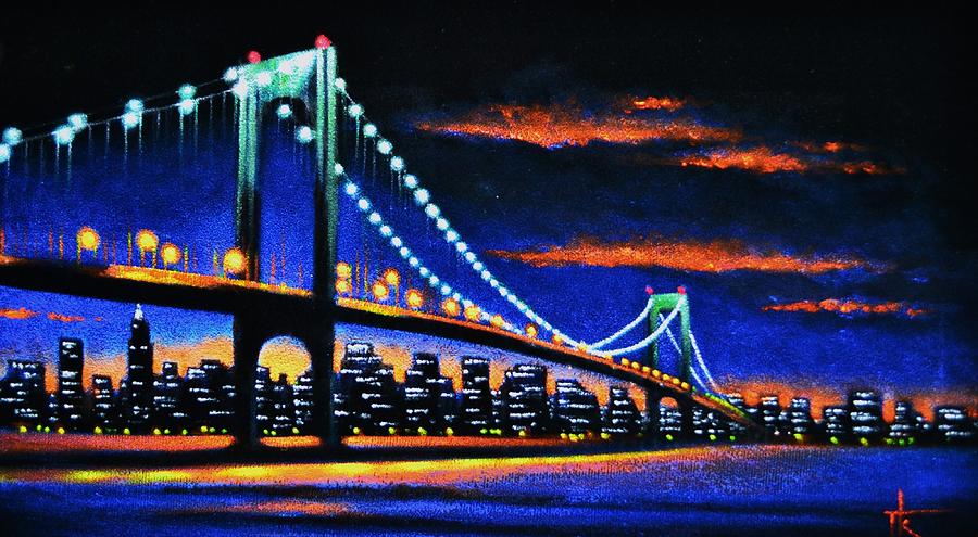 Bridge Painting - Whitestone Bridge 2 Sold by Thomas Kolendra