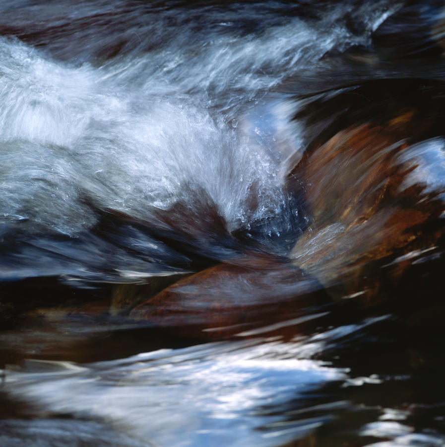 Whitewater gushing over stones Photograph by Ulrich Kunst And Bettina Scheidulin