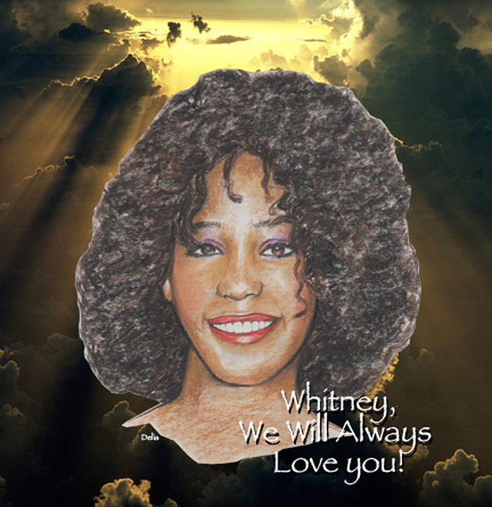 Whitney Houston Mixed Media - Whitney Houston by Michael Delia