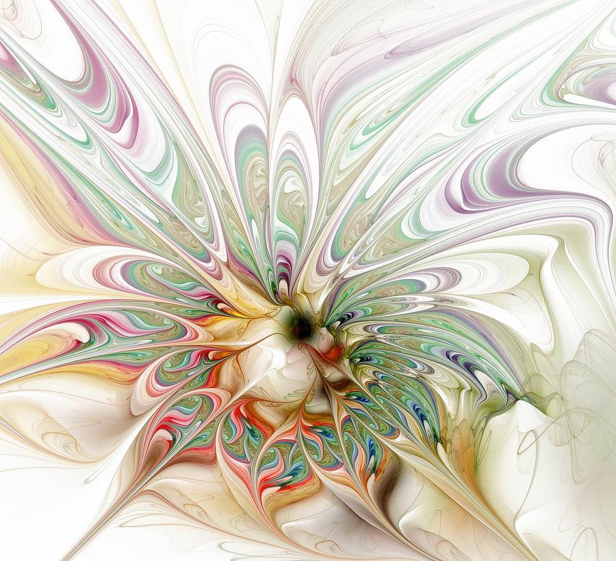 Whorled Bloom Digital Art by Amanda Moore