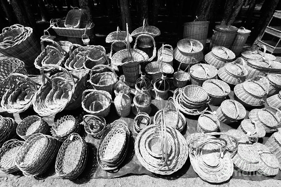 Wicker baskets Photograph by Gaspar Avila