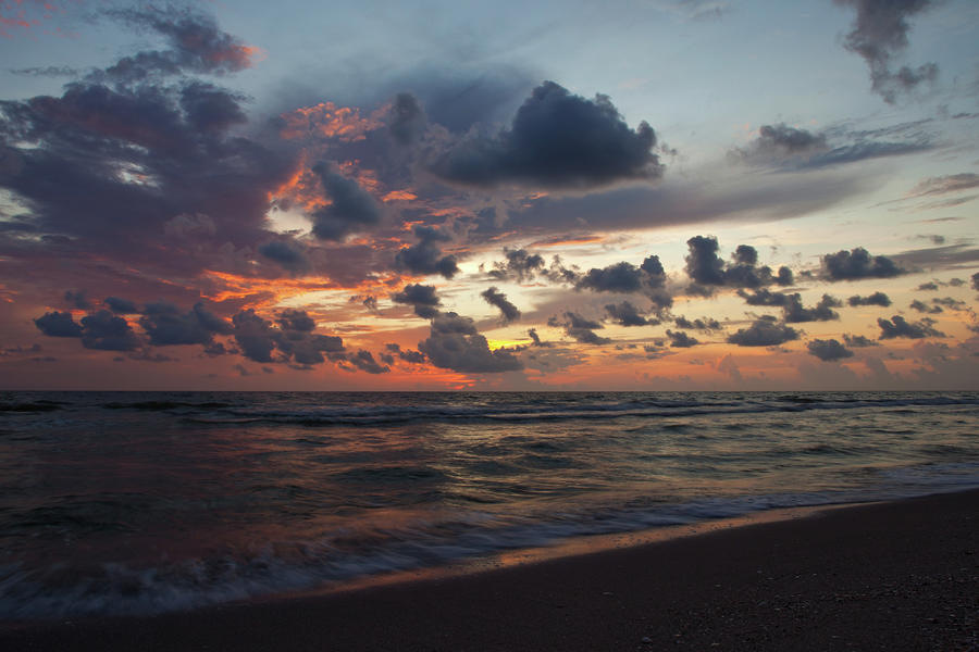 Wiggins Beach Summer Sunset. Photograph by Nick  Shirghio