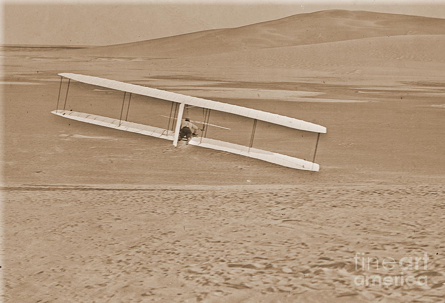 Wilbur Wright Turning Glider Photograph by Padre Art