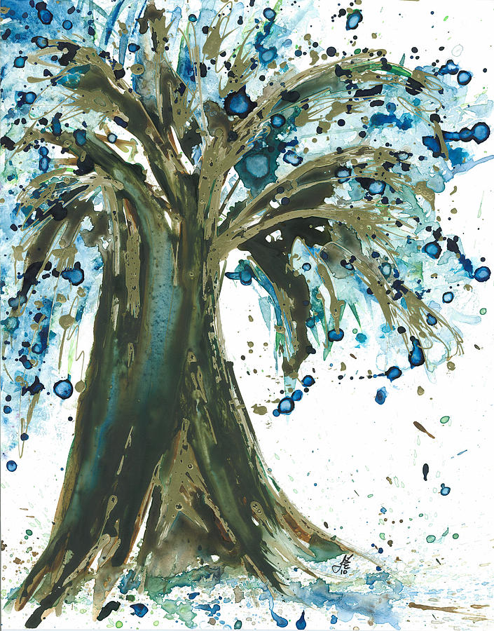 Tree Painting - Wild and Wise by Janet Whitehead