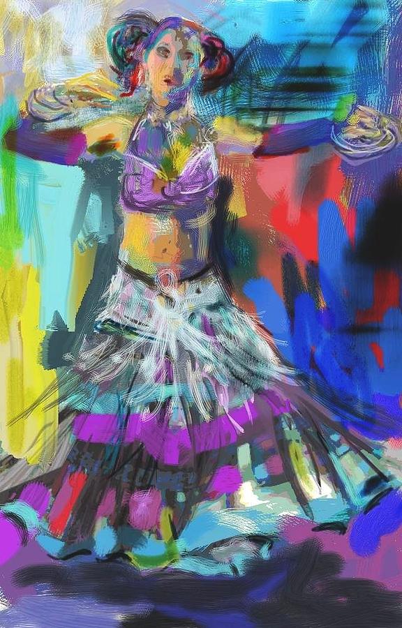 Wild Belly Dancer Digital Art by Barbara Kelley - Pixels