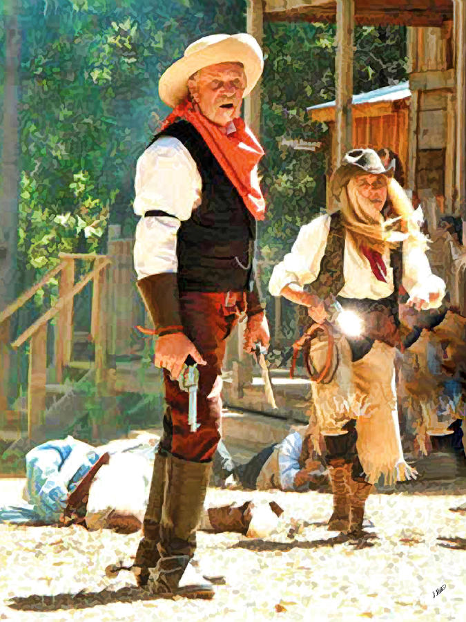 Wild Bill and Calamity Jane Painting by Dean Wittle