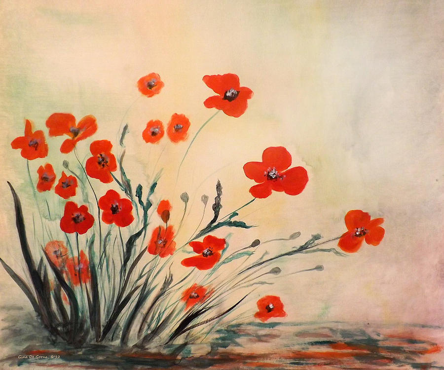 Wild Flowers Painting by Gina De Gorna