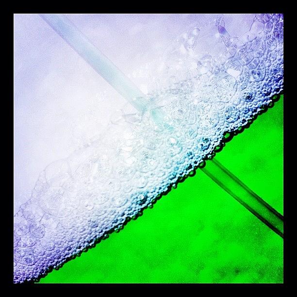 Liquid Photograph - Wild Green Fiendy Liquid by Mark B