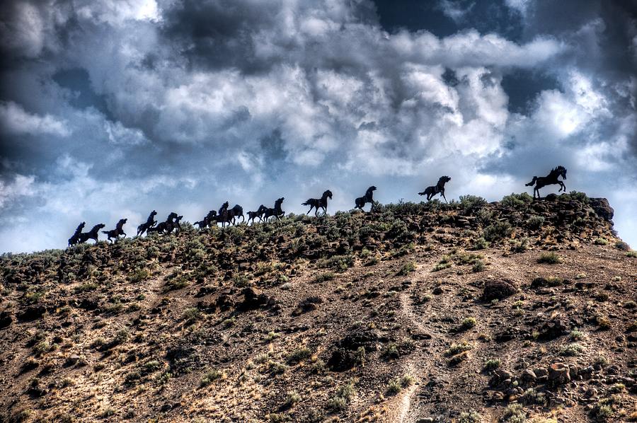 Horse Photograph - Wild Horses Monument by Spencer McDonald