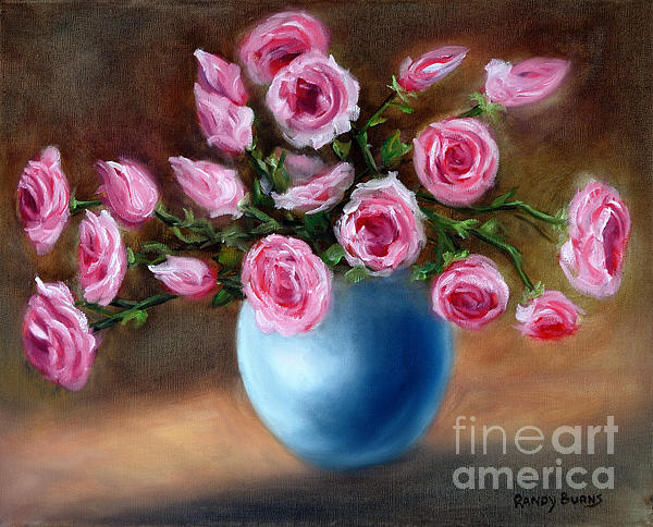 Wild Roses Painting by Rand Burns
