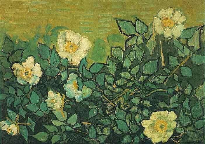 Vincent Van Gogh Digital Art - Wild Roses by Vincent Van Gogh