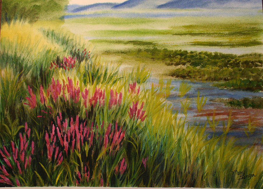 Nature Painting - Wildlife Refuge by Mary Singer
