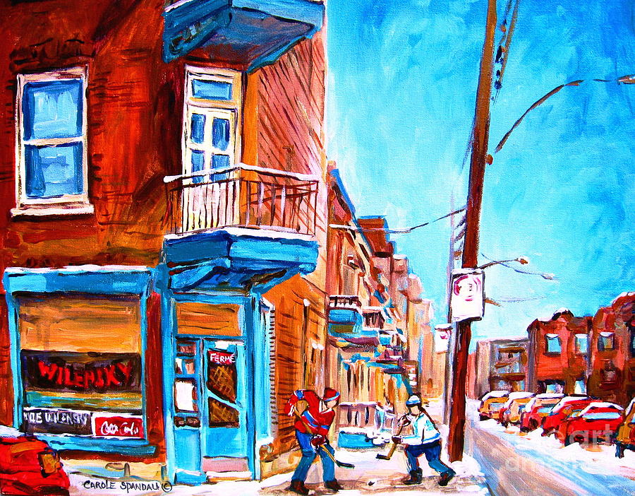 Cityscape Painting - Wilensky Corner  by Carole Spandau