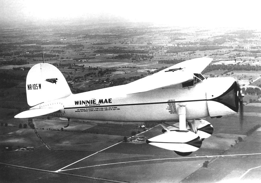 Wiley Posts Plane Winnie Mae Overhauled Photograph by Everett