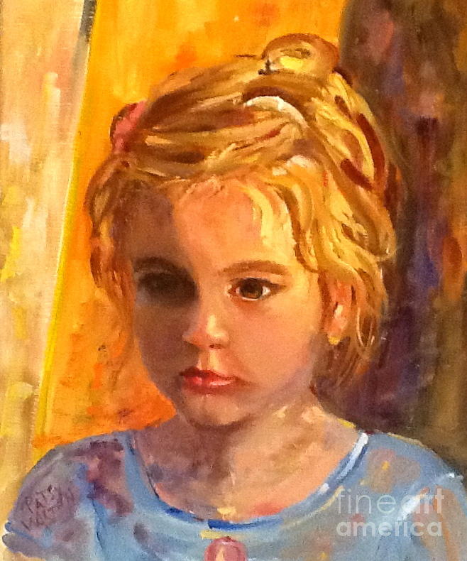 Children Painting - Willa by Patsy Walton