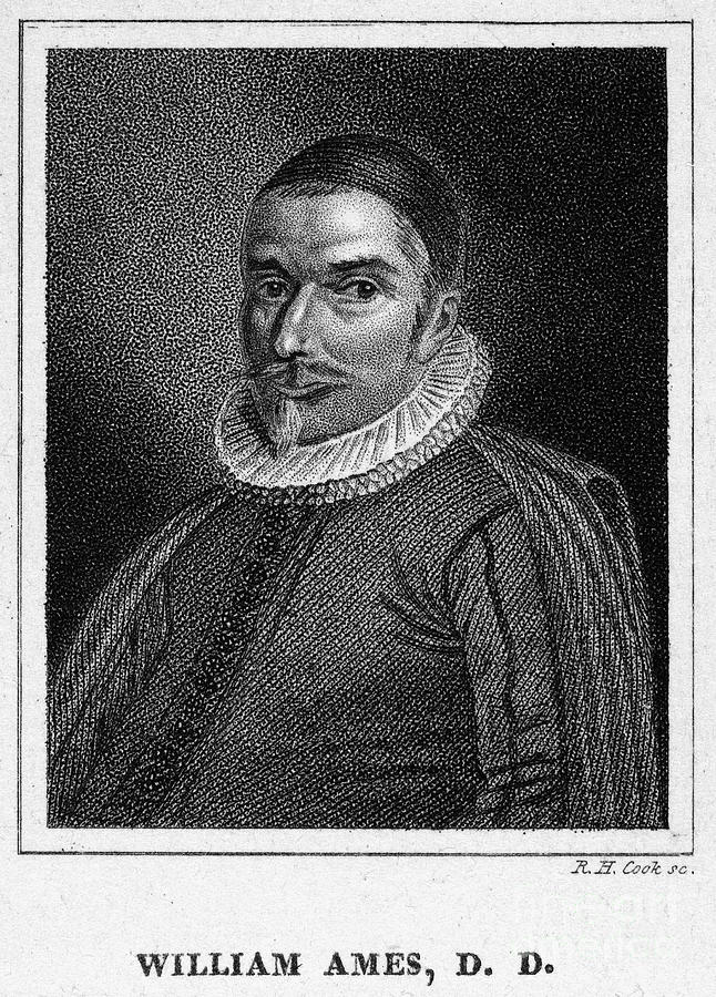 Portrait Photograph - William Ames (1576-1633) by Granger