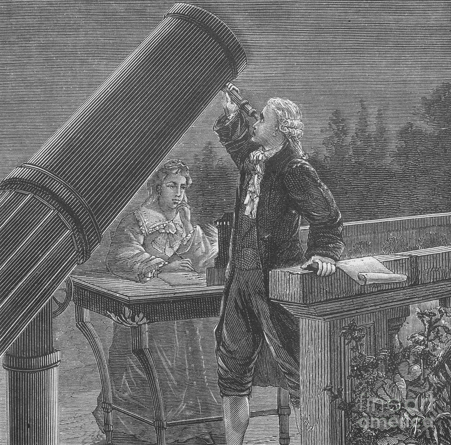 William And Caroline Herschel, German Photograph by Science Source