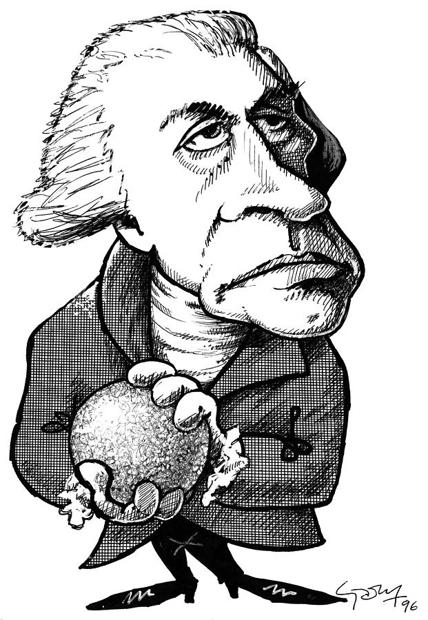 Portrait Photograph - William Herschel, Caricature by Gary Brown