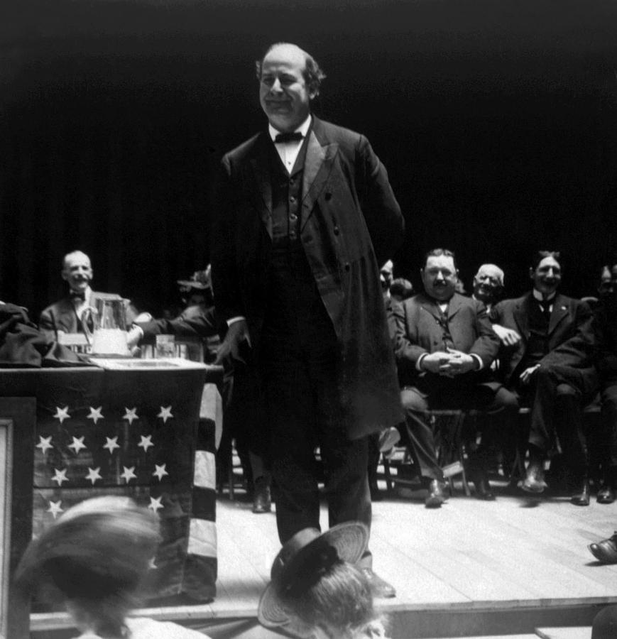 William Jennings Bryan Delivering Photograph by Everett