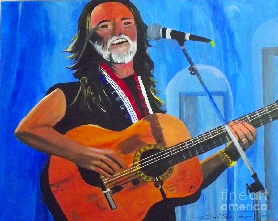 Willie Nelson Painting by Jayne Kerr 