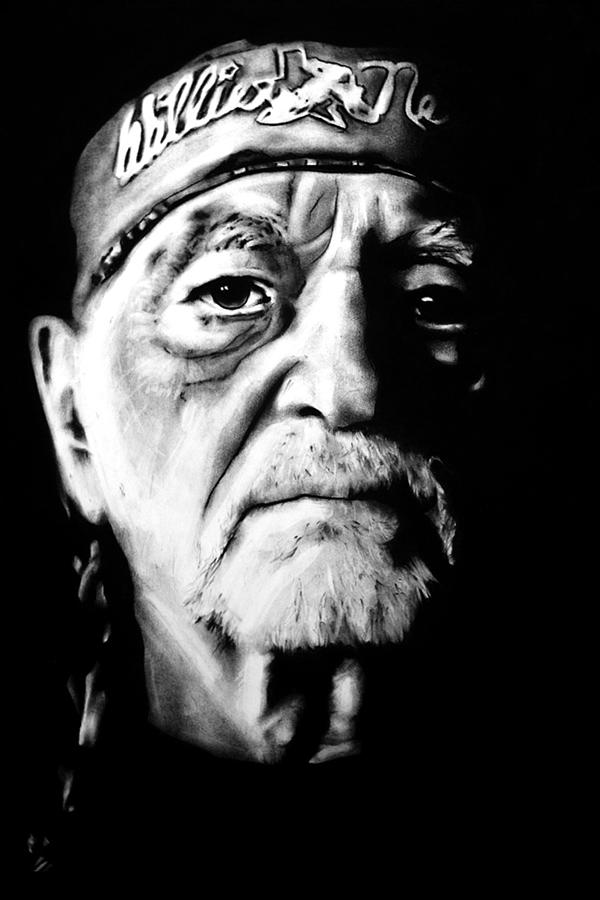 Willie Nelson Drawing - Willie Nelson by Brian Curran