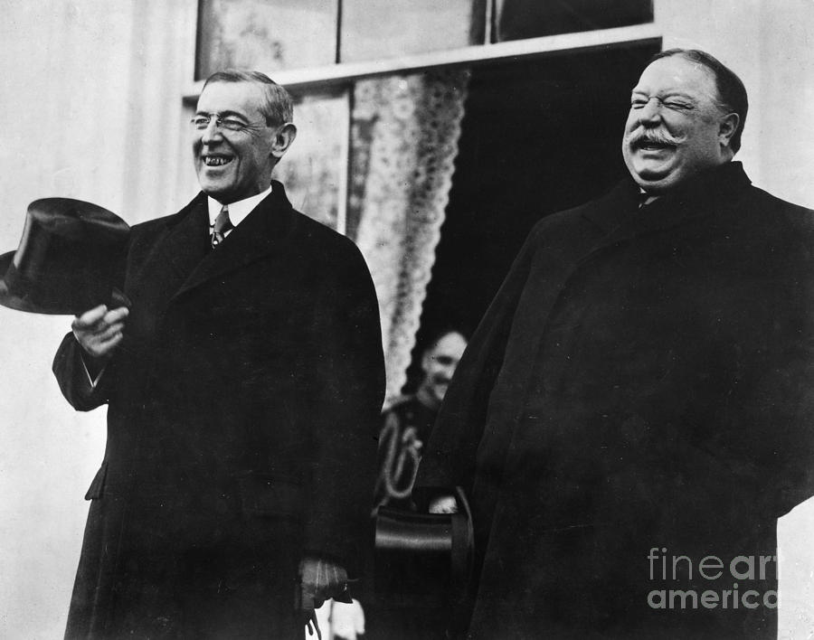 Wilson & Taft, 1913 Photograph by Granger