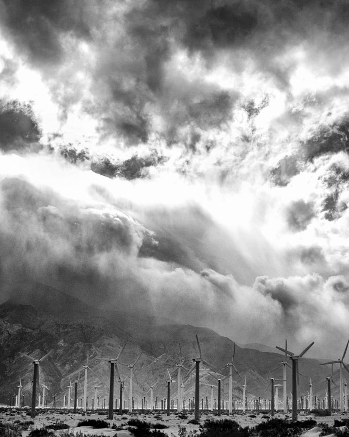 WIND AND CLOUDS Palm Springs Photograph by William Dey