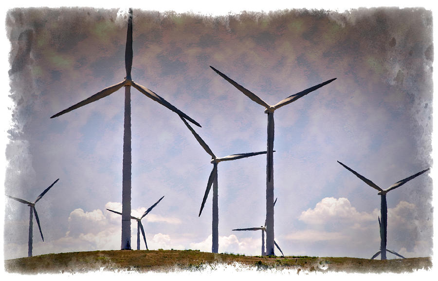 Wind Farm III - IMPRESSIONS Photograph by Ricky Barnard