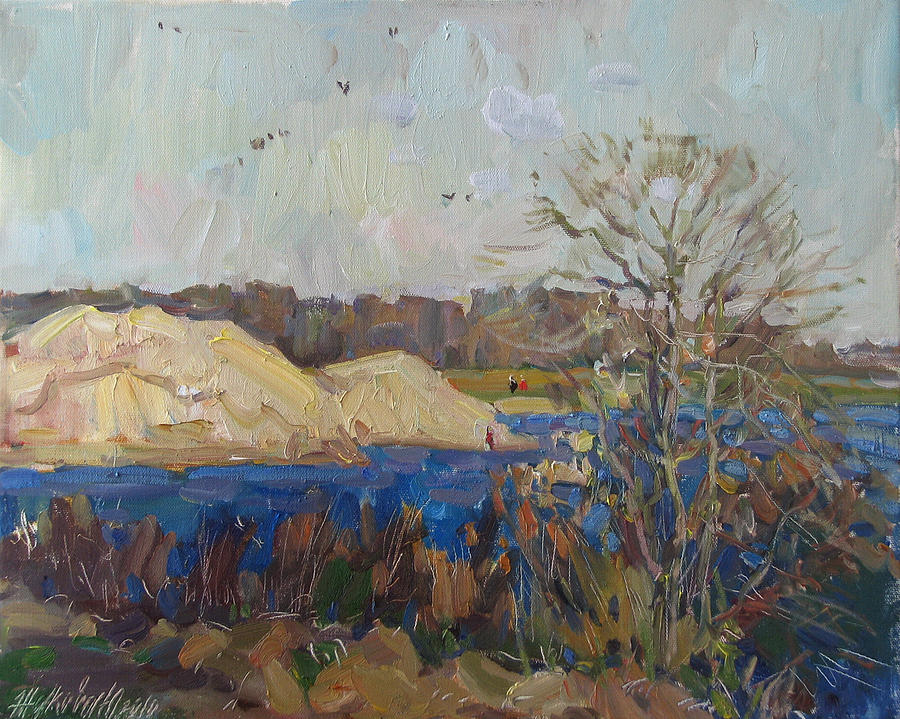 Wind in October Painting by Juliya Zhukova
