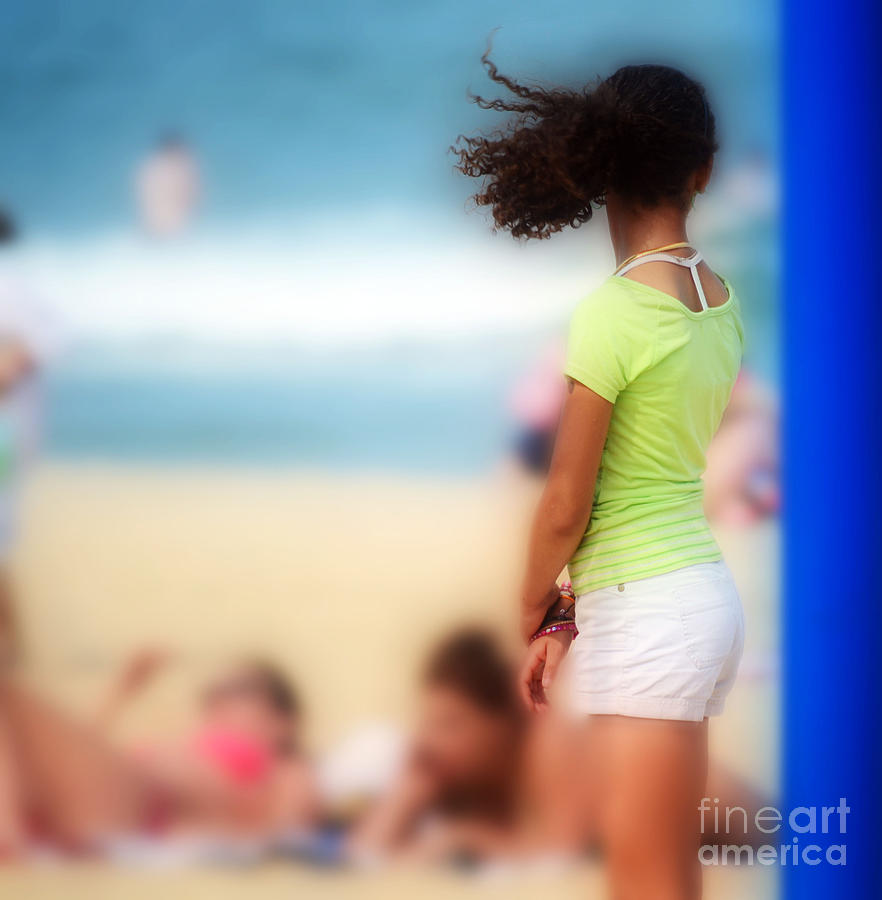 Virginia Beach Photograph - Wind In the Hair by Shirley  Taylor