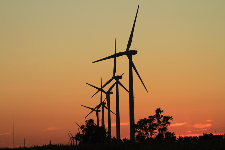 Wind Towers Silhouette Photograph by Jim Ferrier - Fine Art America