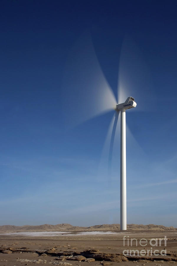Wind turbine Photograph by Jorgen Norgaard