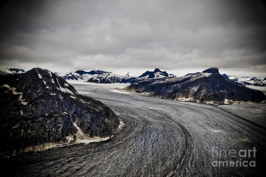 Winding Taku Glacier Photograph by Darcy Michaelchuk